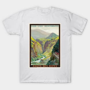 Massif de L'Oisans France Vintage Poster 1900 T-Shirt
